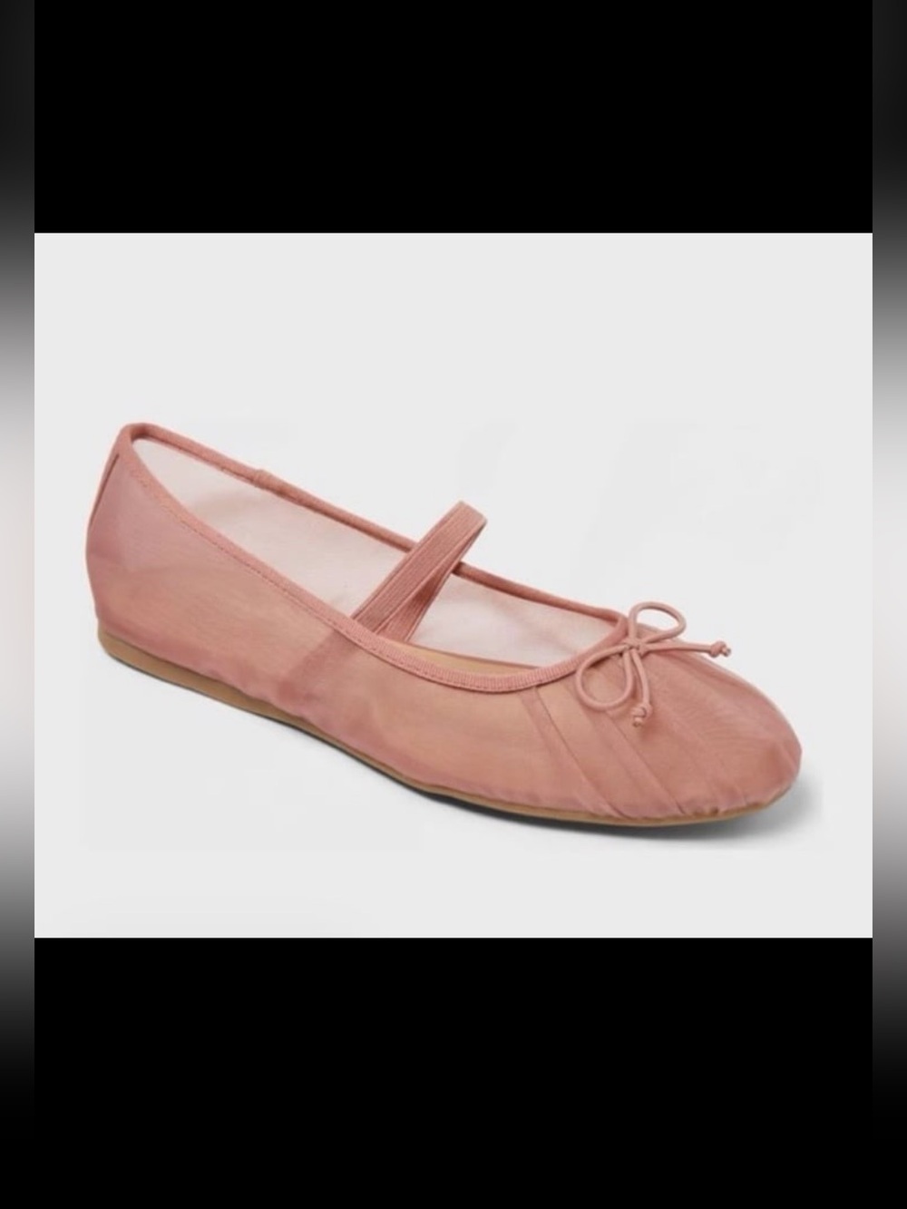 A New Day Women’s Rosa Mesh Bow Mary Jane Flats NWT size 9.5